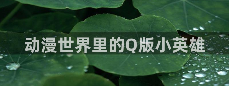 动漫天堂人气排行:动漫世界里的Q版小英雄配图