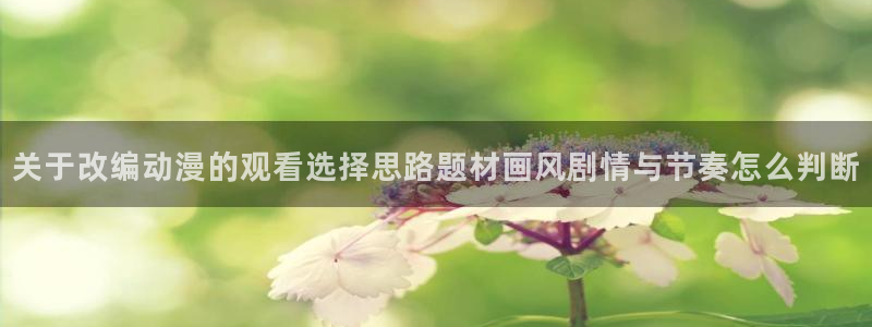 动漫天堂历史动漫推荐:关于改编动漫的观看选择思路题材画风剧情与节奏怎么判断配图