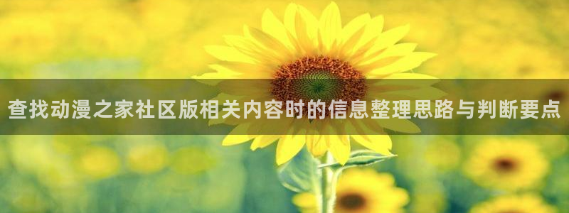 动漫天堂在哪看：查找动漫之家社区版相关内容时的信息整理思路与判断要点配图